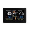 SOLIGHT Meteostanica Solight, extra veľký farebný LCD displej, teplota, vlhkosť, tlak, RCC, nabíjanie cez USb, čierna SOLIGHT Meteostanica Solight, extra veľký farebný LCD displej, teplota, vlhkosť, tlak, RCC, nabíjanie cez USb, čierna