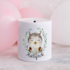 Domovi Biela keramická pokladnička s menom Sova 9cm Domovi Biela keramická pokladnička s menom Sova 9cm