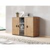 Cama Meble Komoda SOHO S7, dub lefkas/čierna Cama Meble Komoda SOHO S7, dub lefkas/čierna