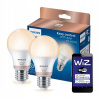 2x LED žiarovka E27 A60 8W = 60W 806lm 2700-6500K SMART WiFi Philips WiZ 2x LED žiarovka E27 A60 8W = 60W 806lm 2700-6500K SMART WiFi Philips WiZ