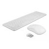 Delock 12703 bezdrôtový myš, klávesnica integrovaný scrollpad, tlačidlá myši, s číselnou klávesnicou, je možné znovu nabíjať nemecká, QWERTZ biela; 12703 Delock 12703 bezdrôtový myš, klávesnica integrovaný scrollpad, tlačidlá myši, s číselnou klávesnicou, je možné znovu nabíjať nemecká, QWERTZ biela; 12703