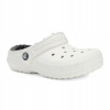 Detské šľapky Crocs Classic Lined Clog Kids biele/sivé 30-31 EU Detské šľapky Crocs Classic Lined Clog Kids biele/sivé 30-31 EU