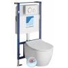 Sapho SENTIMENTI závesné WC Rimless s podomietkovou nádržkou a tlačidlom Schwab, biela 10AR02010SV-SET5 Sapho SENTIMENTI závesné WC Rimless s podomietkovou nádržkou a tlačidlom Schwab, biela 10AR02010SV-SET5