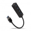AXAGON HUE-M1A, 4x USB 3.2 Gen 1 MINI hub, kovový, kabel USB-A 20cm AXAGON HUE-M1A, 4x USB 3.2 Gen 1 MINI hub, kovový, kabel USB-A 20cm