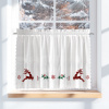 Markizeta Biela vianočná vitrážová záclona na tuneli DEER 100x60 cm Markizeta Biela vianočná vitrážová záclona na tuneli DEER 100x60 cm