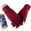 Rukavice - Päť -fantastické rukavice pre dámsku bavlnu. Universal (Elegantné rukavice teplé luky pre telefón) Rukavice - Päť -fantastické rukavice pre dámsku bavlnu. Universal (Elegantné rukavice teplé luky pre telefón)