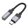 Adapter Aux USB C (Male) to Jack 3,5 mm (Female) Hoco Upa32C Black Adapter Aux USB C (Male) to Jack 3,5 mm (Female) Hoco Upa32C Black