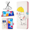 Peňaženkové kožené puzdro Drawing na Xiaomi Redmi Note 12S - Umbrella Elephant Peňaženkové kožené puzdro Drawing na Xiaomi Redmi Note 12S - Umbrella Elephant