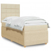 Box spring postel s matrací krémová 80 x 200 cm textil Krémová 3294188 Box spring postel s matrací krémová 80 x 200 cm textil Krémová 3294188