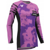 Dámska mikina na motokros THOR LAUNCHMODE BLEACH BLACK/ORCHIDEA XS Dámska mikina na motokros THOR LAUNCHMODE BLEACH BLACK/ORCHIDEA XS