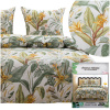Posteľná Bielizeň 200x220 3-dielna súprava obliečky 70x80 saténová Maria listy Posteľná Bielizeň 200x220 3-dielna súprava obliečky 70x80 saténová Maria listy