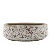 Chic Antique Béžová keramická misa s jedľovou girlandou - Ø 30*10 cm - Chic Antique Chic Antique Béžová keramická misa s jedľovou girlandou - Ø 30*10 cm - Chic Antique