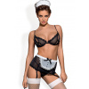 Obsessive Sexy kostým upratovačky Čierna S/M Obsessive Sexy kostým upratovačky Čierna S/M