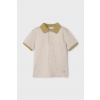Detské polo tričko Mayoral 3105.5C.Mini.PPYA béžová 104 Detské polo tričko Mayoral 3105.5C.Mini.PPYA béžová 104