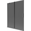 Mexen Velar vaňová zástena 2-krídlová posuvná 130 x 150 cm, grafit, gun metal - 896-130-000-41-95 Mexen Velar vaňová zástena 2-krídlová posuvná 130 x 150 cm, grafit, gun metal - 896-130-000-41-95