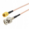Prepojovací kábel BNC zástrčka / SMA zástrčka RG316 30cm Prepojovací kábel BNC zástrčka / SMA zástrčka RG316 30cm