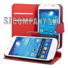 Kožený obal Samsung Galaxy S IV Mini – Wallet EC – červená