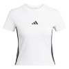 Dámske Tričko s krátkym rukávom ADIDAS W 3S SJ BABY T JE1239 – Biela Dámske Tričko s krátkym rukávom ADIDAS W 3S SJ BABY T JE1239 – Biela