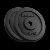 Sada liatinových závaží 2x10kg, otvor 31mm, klasický tanier, REBEL ACTIVE Sada liatinových závaží 2x10kg, otvor 31mm, klasický tanier, REBEL ACTIVE