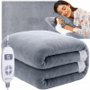 Elektrická deka vyhrievacia podložka mäkká pre dve osoby 180 x 130 cm 10 režimov diaľkové ovládanie Elektrická deka vyhrievacia podložka mäkká pre dve osoby 180 x 130 cm 10 režimov diaľkové ovládanie