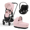 Cybex Priam kombinovaný kočík 3v1 / PEACH PINK Cybex Priam kombinovaný kočík 3v1 / PEACH PINK