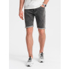 Ombre Men's denim shorts with rolled up legs - gray šedá XL Ombre 5902228953043 Ombre Men's denim shorts with rolled up legs - gray šedá XL Ombre 5902228953043