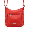 MiaMore 01-039 červená dámska kožená kabelka 24 x 24 x 10 cm MiaMore 01-039 červená dámska kožená kabelka 24 x 24 x 10 cm