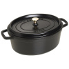 Oválny liatinový hrniec Staub 31 cm, čierny Oválny liatinový hrniec Staub 31 cm, čierny