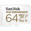 SanDisk MAX ENDURANCE microSDXC 64GB / C10, U3, V30 + SD Adaptér SDSQQVR-064G-GN6IA SanDisk MAX ENDURANCE microSDXC 64GB / C10, U3, V30 + SD Adaptér SDSQQVR-064G-GN6IA