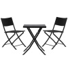 Skladací balkónový nábytok (stôl + 2 stoličky), antracit 62271 ZUM9930 Skladací balkónový nábytok (stôl + 2 stoličky), antracit 62271 ZUM9930