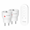 Orno Sada bezdrôtových MINI zásuviek, diaľkovo ovládané 2+1, 2300W Orno Sada bezdrôtových MINI zásuviek, diaľkovo ovládané 2+1, 2300W