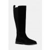 Semišové čižmy Tommy Hilfiger FLAG SUEDE LONG BOOT FW0FW08779 čierna EUR 36 Semišové čižmy Tommy Hilfiger FLAG SUEDE LONG BOOT FW0FW08779 čierna EUR 36