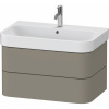 DURAVIT Happy D.2 Plus závesná skrinka pod umývadlo, 2 zásuvky, 775 x 490 x 415 mm, kameňovo šedá matná lakovaná, HP4387092920000 DURAVIT Happy D.2 Plus závesná skrinka pod umývadlo, 2 zásuvky, 775 x 490 x 415 mm, kameňovo šedá matná lakovaná, HP4387092920000