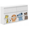 Detská komoda so 6 zásuvkami, MINI ZOO Detská komoda so 6 zásuvkami, MINI ZOO