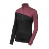 Dámska mikina s dlhým rukávom Sensor MERINO EXTREME UP zip black/port red M Dámska mikina s dlhým rukávom Sensor MERINO EXTREME UP zip black/port red M