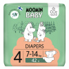Moomin Baby 4 Maxi 7–14 kg (42 ks), eko plienky Moomin Baby 4 Maxi 7–14 kg (42 ks), eko plienky