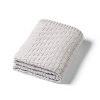 BABYONO Deka z organickej bavlny pletená 75 x 100 cm grey 0m+ BABYONO Deka z organickej bavlny pletená 75 x 100 cm grey 0m+