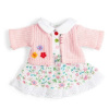 Bigjigs Toys Květinové růžové šaty a svetřík pro panenku 28 cm Bigjigs Toys Květinové růžové šaty a svetřík pro panenku 28 cm