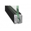 Svorkový al profil-3m s krycou lištou BLACK H50 Svorkový al profil-3m s krycou lištou BLACK H50