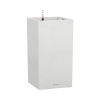 Canto stone 40 kvetináč bielý quartz, Tvar: kocka Canto stone 40 kvetináč bielý quartz, Tvar: kocka