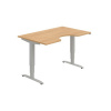 Hobis Pracovný stôl Motion Ergo, ZO, 3S, 140x61-128,x90 cm, dub/sivá Hobis Pracovný stôl Motion Ergo, ZO, 3S, 140x61-128,x90 cm, dub/sivá