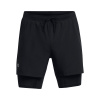 Under Armour UA LAUNCH 5 2-IN-1 shorts -BLK 1382640-001 Under Armour UA LAUNCH 5 2-IN-1 shorts -BLK 1382640-001