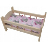 VEĽKÁ DREVENÁ POSTIEĽKA pre bábiky POSTEĽNÁ BIELIZEŇ 3 EL. VEĽKÁ DREVENÁ POSTIEĽKA pre bábiky POSTEĽNÁ BIELIZEŇ 3 EL.