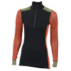 Aclima Hiking Crew Mock Neck shirt Woman Jet Black/Poinciana/Capulet Aclima Hiking Crew Mock Neck shirt Woman Jet Black/Poinciana/Capulet