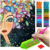 Diamantová výšivka diamantová painting mozaika pre deti 5d žena kvety tvár Diamantová výšivka diamantová painting mozaika pre deti 5d žena kvety tvár