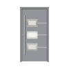 Hliníkovo-oceľové vchodové dvere pasívne Hera 100 x 210 cm L sivé Hliníkovo-oceľové vchodové dvere pasívne Hera 100 x 210 cm L sivé