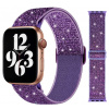Trblietavý elastický remienok pre Apple Watch (38/40 /41/42 mm) Farva: Fialová Trblietavý elastický remienok pre Apple Watch (38/40 /41/42 mm) Farva: Fialová