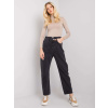 Čierne dámske oversize nohavice RO-SP-PNT-06.17P-black 38 Čierne dámske oversize nohavice RO-SP-PNT-06.17P-black 38