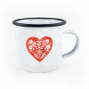 LUBENE SMALTOVANÝ HRNČEK SRDCE ĽÚBENÉ LUBENE SMALTOVANÝ HRNČEK SRDCE ĽÚBENÉ