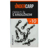 10ks - Obratlík s krúžkom UnderCarp veľ. 8 10ks - Obratlík s krúžkom UnderCarp veľ. 8